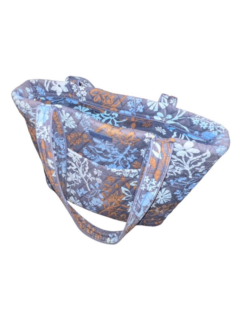 Vera Bradley Quilted Tote Bag in Java Floral - EUC - Picture 3 of 4